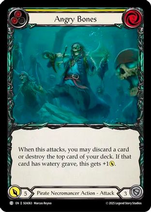 Angry Bones (Yellow) (SEA063)  Rainbow Foil