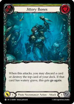 Jittery Bones (Yellow) (SEA069)  Rainbow Foil