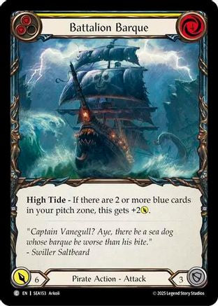 Battalion Barque (Yellow) (SEA153)  Rainbow Foil