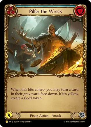 Pilfer the Wreck (Blue) (Treasure) (SEA140)  Cold Foil