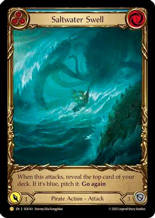 Saltwater Swell (Blue) (Treasure) (SEA143)  Cold Foil