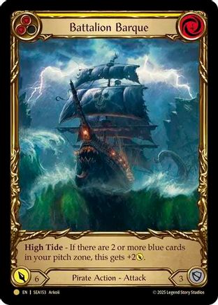 Battalion Barque (Yellow) (Treasure) (SEA153)  Cold Foil
