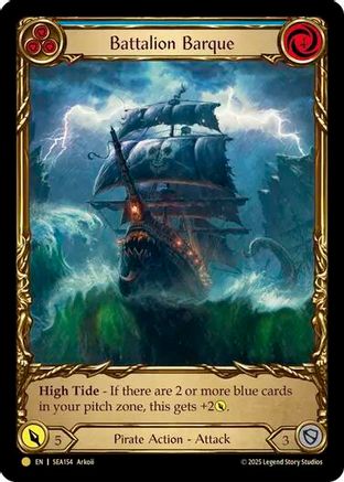 Battalion Barque (Blue) (Treasure) (SEA154)  Cold Foil