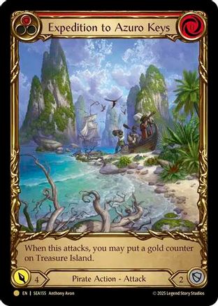 Expedition to Azuro Keys (Treasure) (SEA155)  Cold Foil