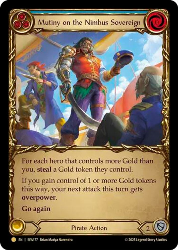 Mutiny on the Nimbus Sovereign (Treasure) (SEA177)  Cold Foil