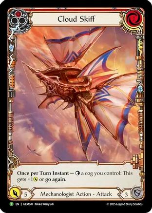 Cloud Skiff (Red) (GEM041)  Rainbow Foil