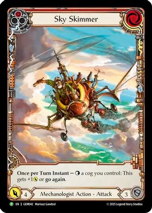 Sky Skimmer (Red) (GEM042)  Rainbow Foil