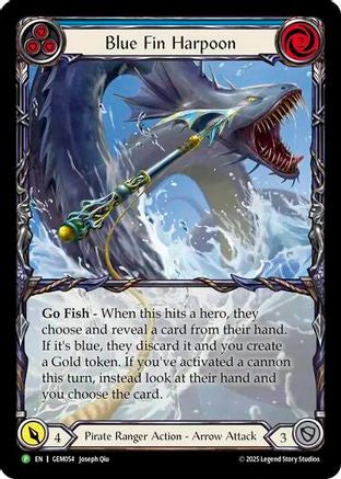 Blue Fin Harpoon (GEM054)  Rainbow Foil
