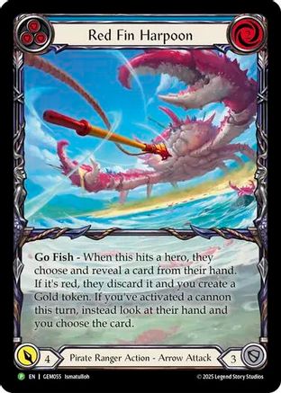 Red Fin Harpoon (GEM055)  Rainbow Foil