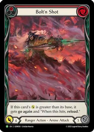Bolt'n Shot (Red) (GEM058)  Rainbow Foil