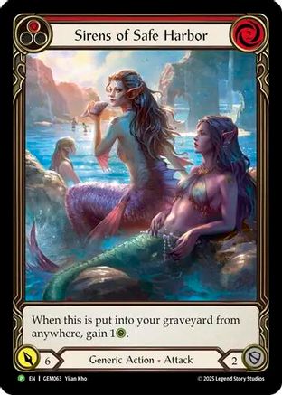 Sirens of Safe Harbor (Red) (GEM063)  Rainbow Foil