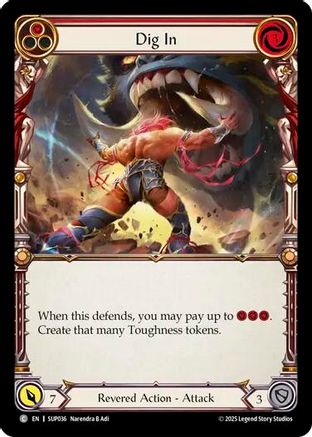 Dig In (Red) (SUP036)  Rainbow Foil