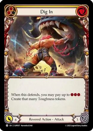 Dig In (Yellow) (SUP037)  Rainbow Foil
