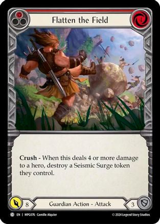 Flatten the Field (Red) (MPG076)  Rainbow Foil