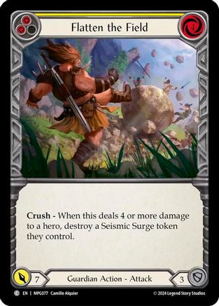 Flatten the Field (Yellow) (MPG077)  Rainbow Foil
