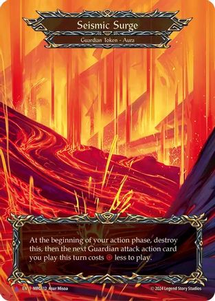 Seismic Surge (Lava) (Marvel) (MPG112)  Cold Foil
