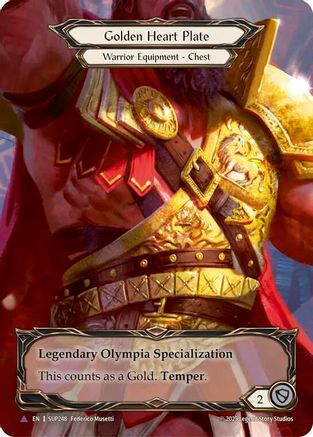 Golden Heart Plate (Marvel) (SUP248)  Cold Foil