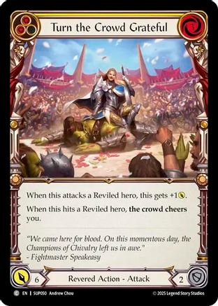 Turn the Crowd Grateful (Yellow) (SUP050)  Rainbow Foil