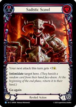 Sadistic Scowl (SUP095)  Rainbow Foil