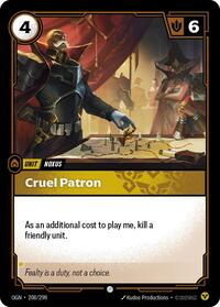 Cruel Patron Rainbow Foil