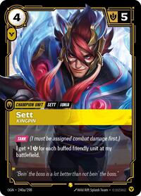 Sett Kingpin Alternate Art