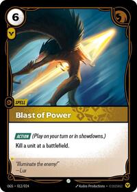 Blast of Power Proving Grounds Riftbound