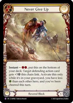 Never Give Up (SUP026)  Rainbow Foil