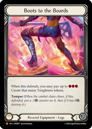 Boots to the Boards (APS007)  Rainbow Foil