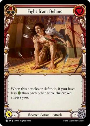 Fight from Behind (Red) (SUP040)  Rainbow Foil