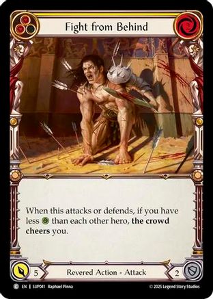 Fight from Behind (Yellow) (SUP041)  Rainbow Foil