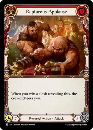 Rapturous Applause (Red) (SUP043)  Rainbow Foil