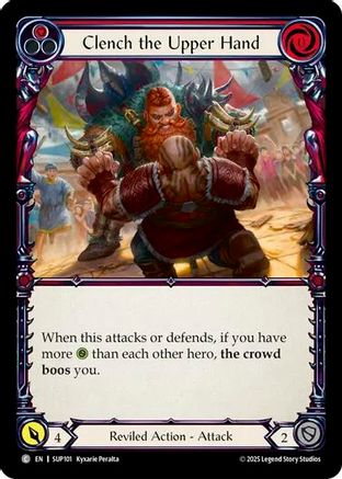 Clench the Upper Hand (Red) (SUP101)