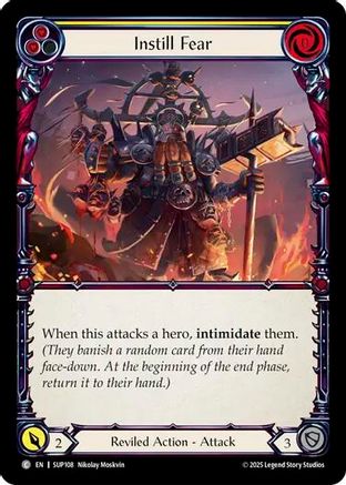 Instill Fear (Yellow) (SUP108)  Rainbow Foil