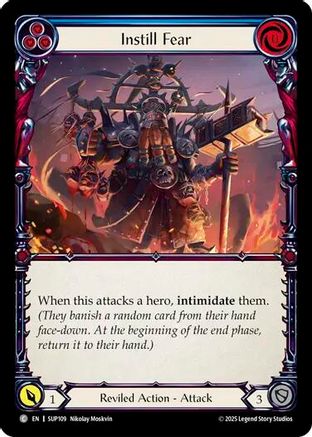 Instill Fear (Blue) (SUP109)  Rainbow Foil