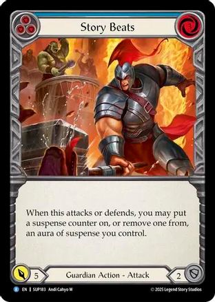 Story Beats (Blue) (SUP183)  Rainbow Foil