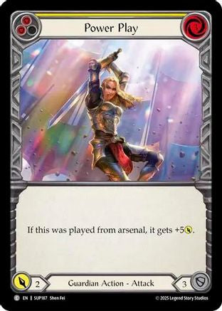 Power Play (Yellow) (SUP187)  Rainbow Foil