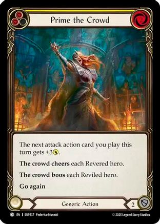 Prime the Crowd (Yellow) (SUP237)  Rainbow Foil