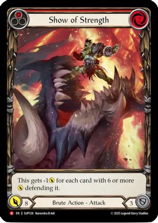Show of Strength (Extended Art) (SUP128)  Cold Foil