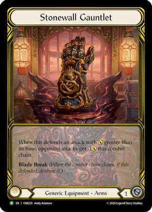 Stonewall Gauntlet (Golden) - FAB229 (FAB229)  Cold Foil