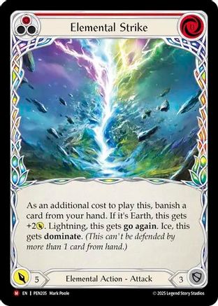 Elemental Strike (PEN205)  Rainbow Foil