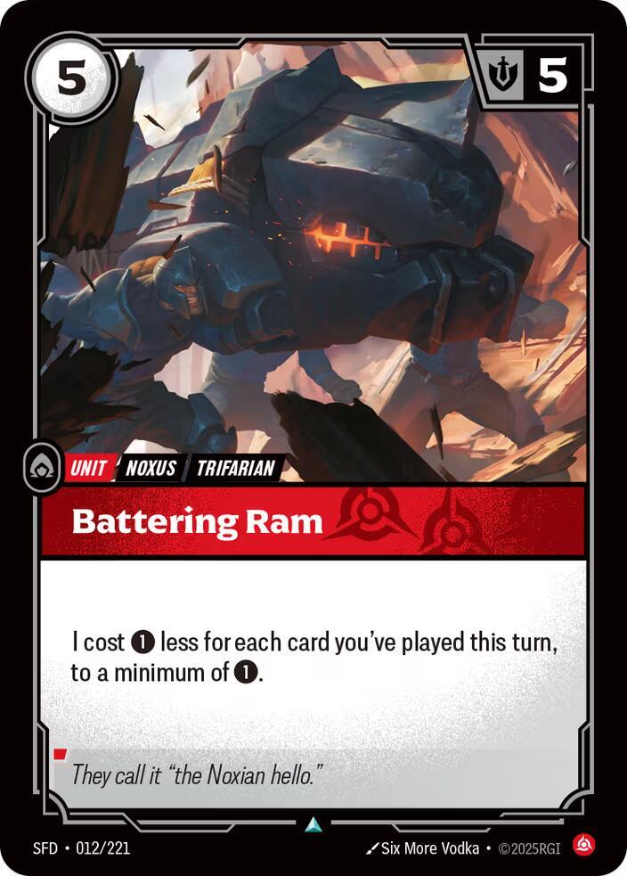 Battering Ram Rainbow Foil