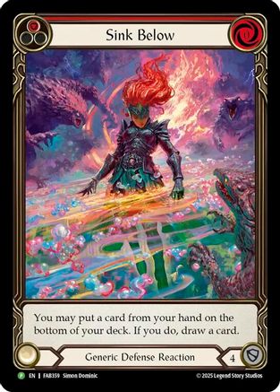 Sink Below (Red) - FAB359 (FAB359)  Rainbow Foil