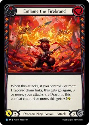 Enflame the Firebrand (PEN250)  Rainbow Foil