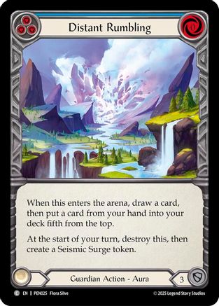 Distant Rumbling (Blue) (PEN025)  Rainbow Foil