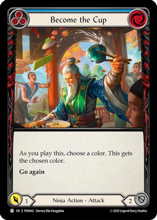 Become The Cup (Blue) (PEN042)  Rainbow Foil