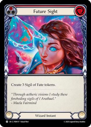 Future Sight (Red) (PEN117)  Rainbow Foil