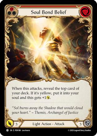 Soul Bond Belief (Red) (PEN186)  Rainbow Foil