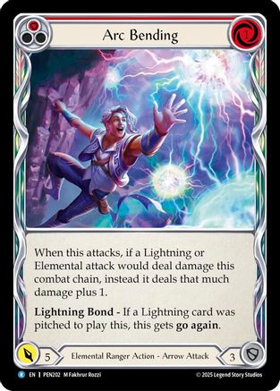 Arc Bending (Red) (PEN202)  Rainbow Foil