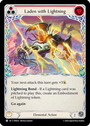 Laden With Lightning (Red) (PEN212)
