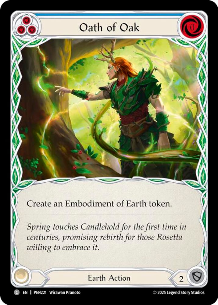 Oath Of Oak (Blue) (PEN221)  Rainbow Foil